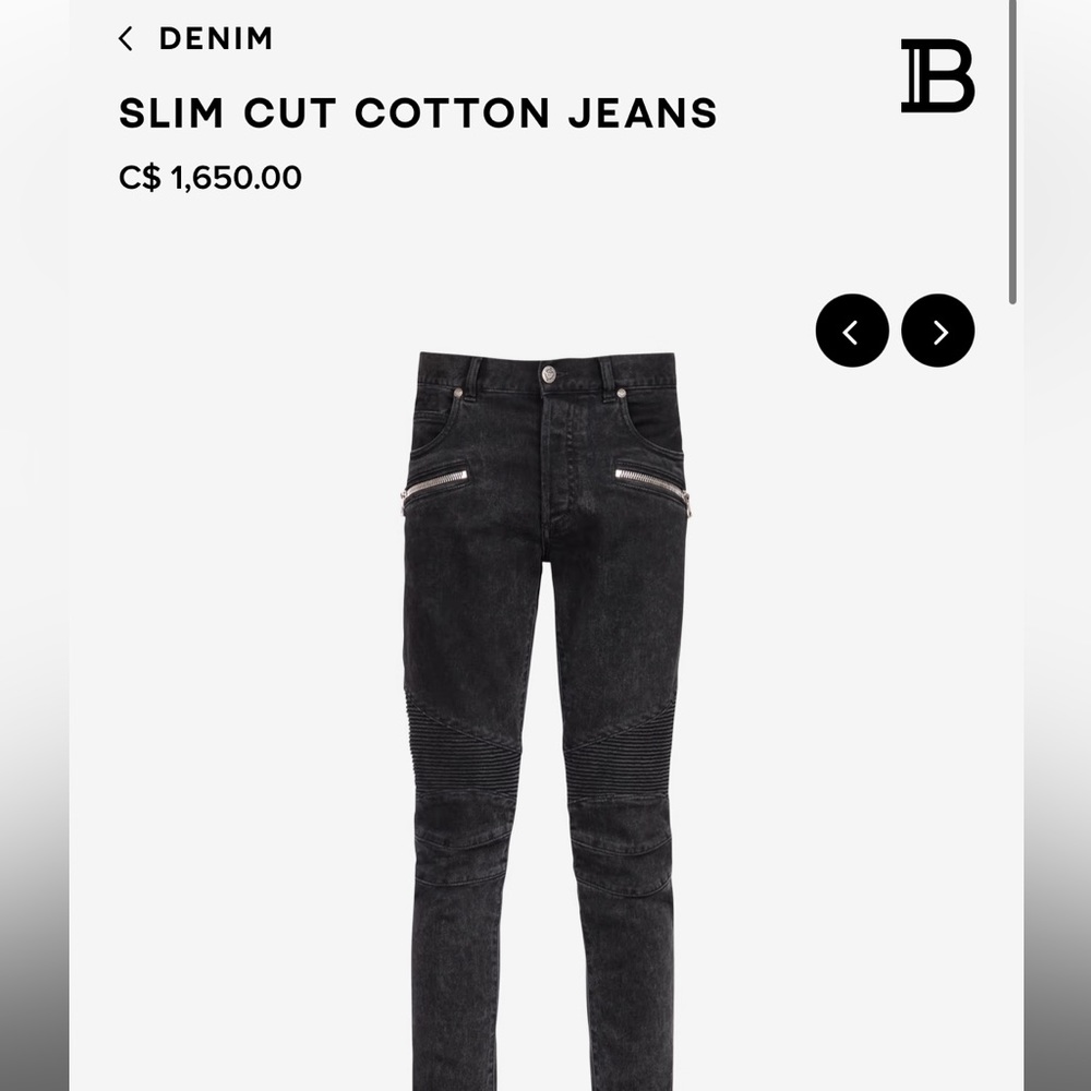 Balmain jeans size 33
